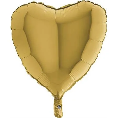 Nafukovací balónek zlaté srdce 46 cm – Grabo