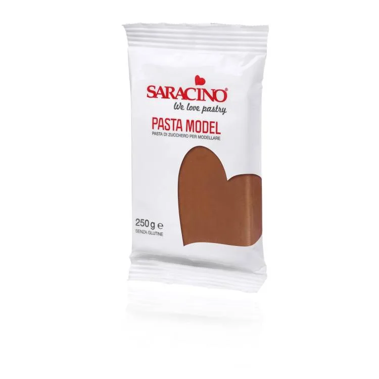 Modelovací fondán na dort Saracino hnědý 250 g – SARACINO