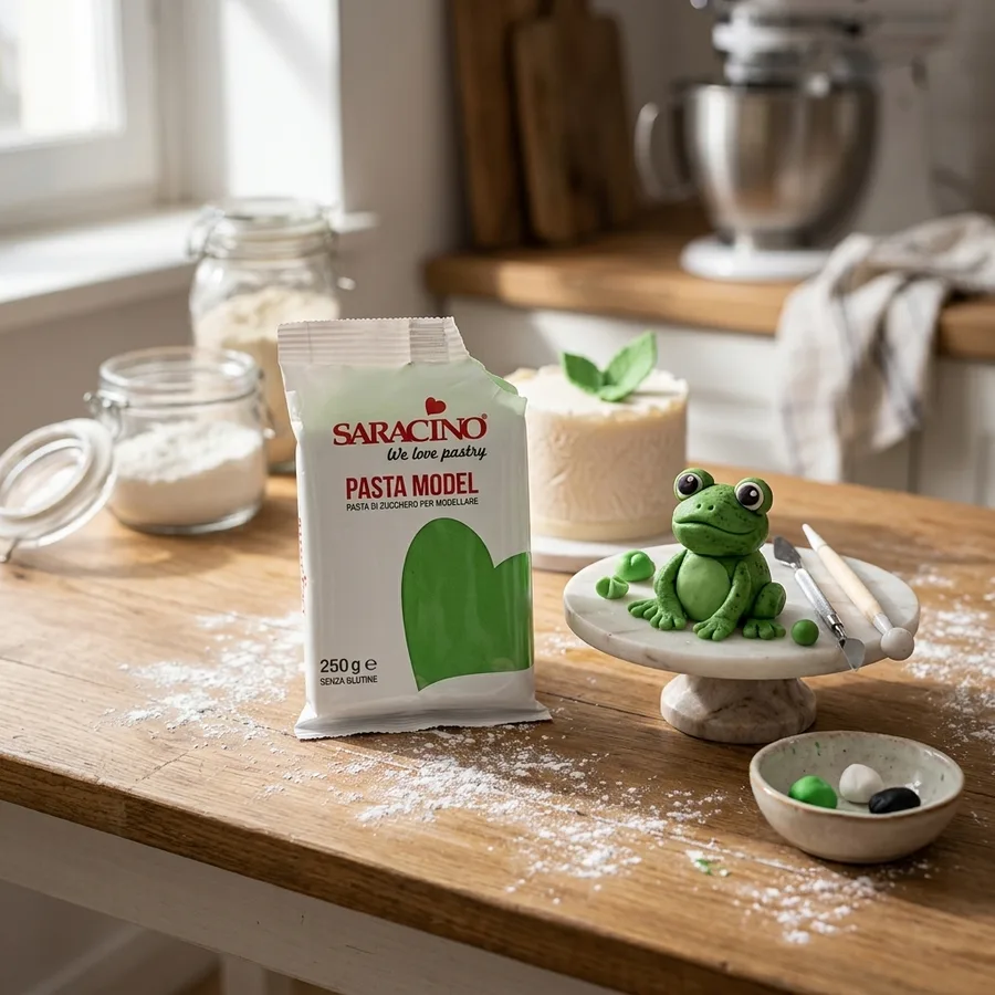 Modelovací hmota světle zelená 250 g – Saracino