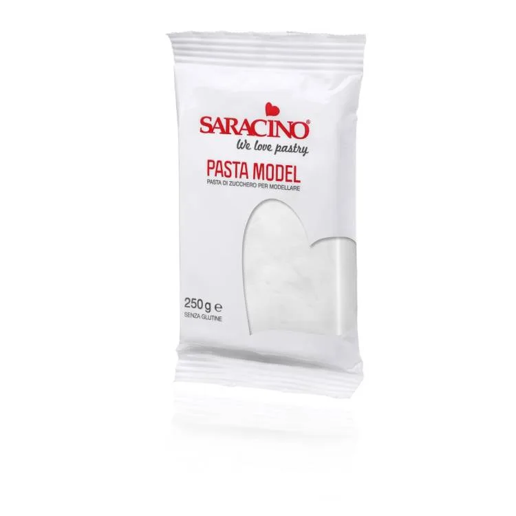 Modelovací hmota na figurky a květiny bílá 250 g – Saracino