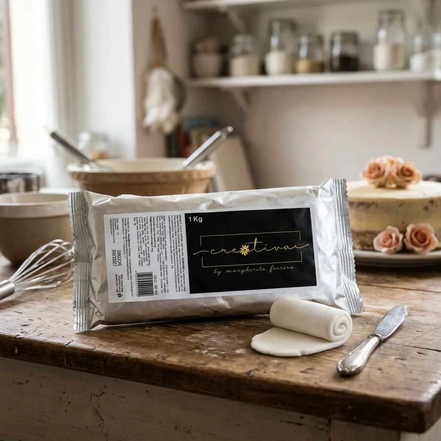 Bílá potahovací hmota na dort 1 kg – Creativa