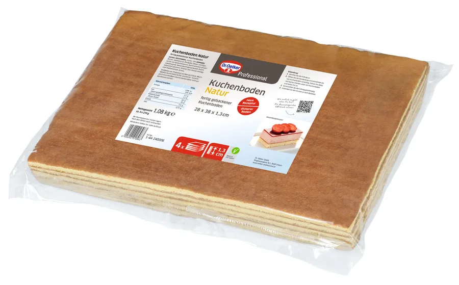 Piškotový korpus plát hranatý 1,08 kg – Dr. Oetker