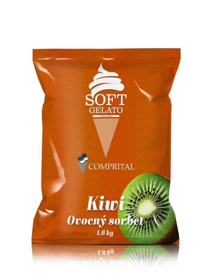 Směs na točenou zmrzlinu sorbet kiwi 1,6 kg – COMPRITAL