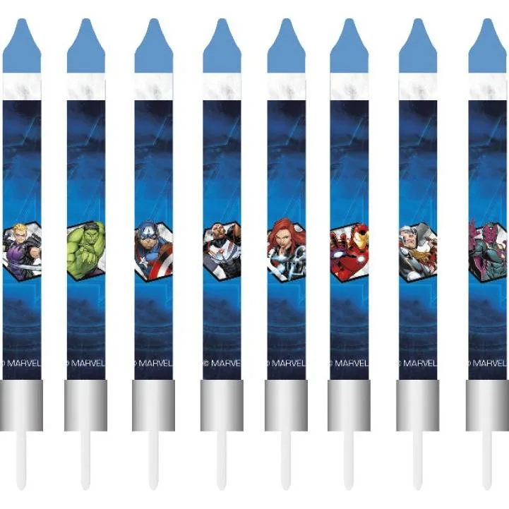 Dortové svíčky Avengers 9 cm – Dekora