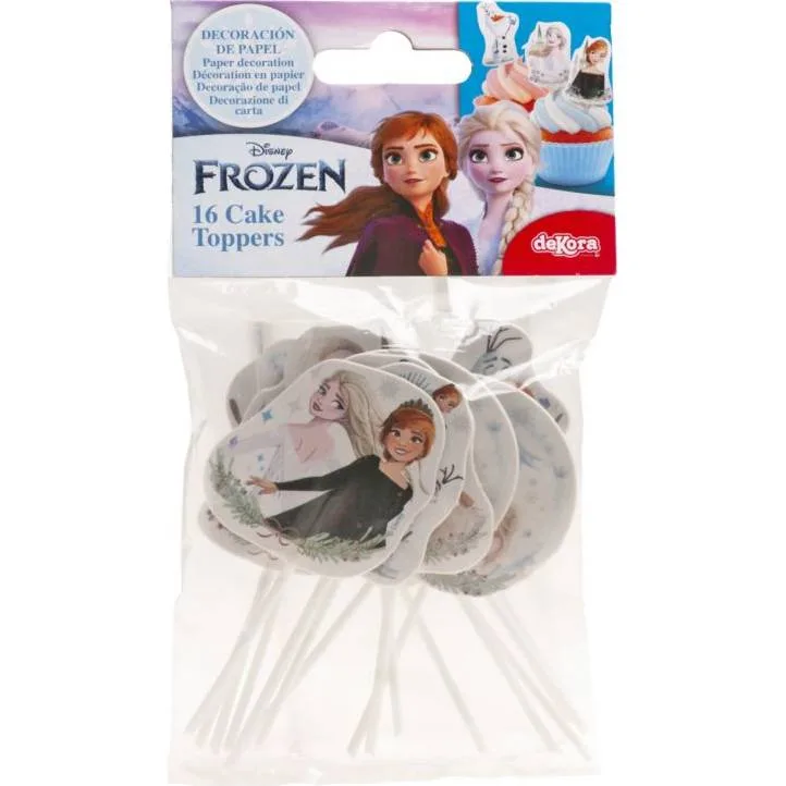 Zápich do dortu Frozen, 16 ks – Dekora