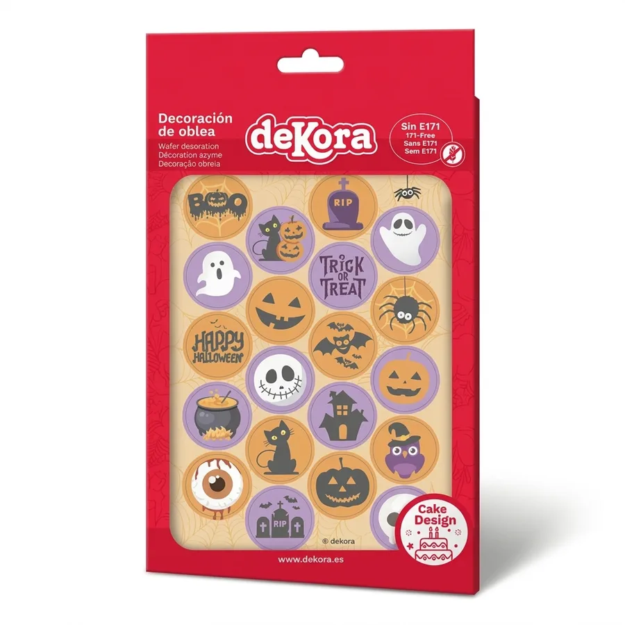 Jedlý papír Halloween 20 koleček, 21 × 15 cm – Dekora