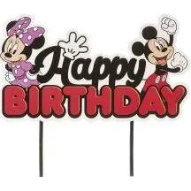 Zápich na dort Mickey a Minnie 17,5 × 13 cm – Dekora