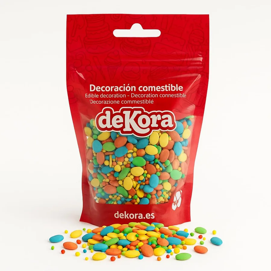 Cukrové sypání barevná vajíčka 100g – Dekora