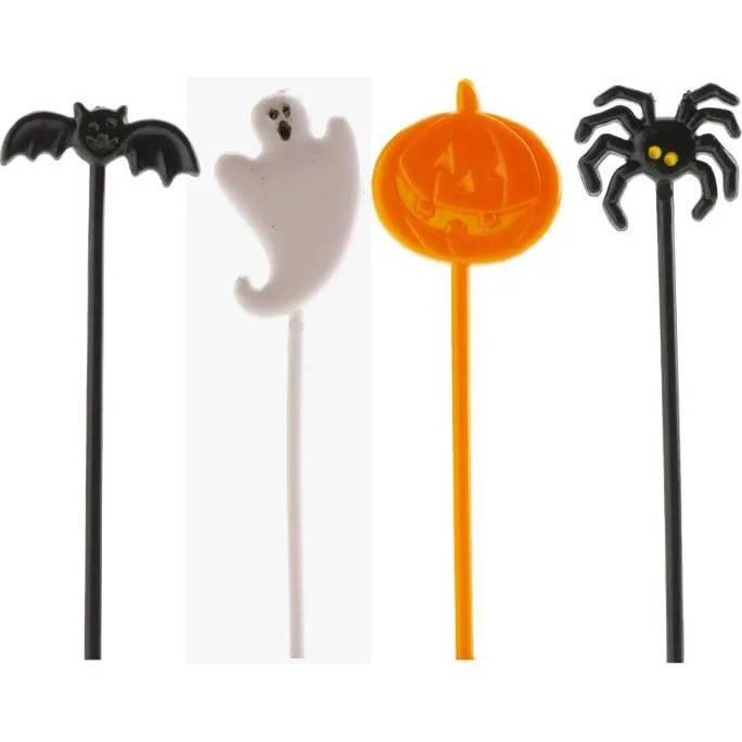 Halloweenské zápichy na dort a muffiny 8 ks – Dekora