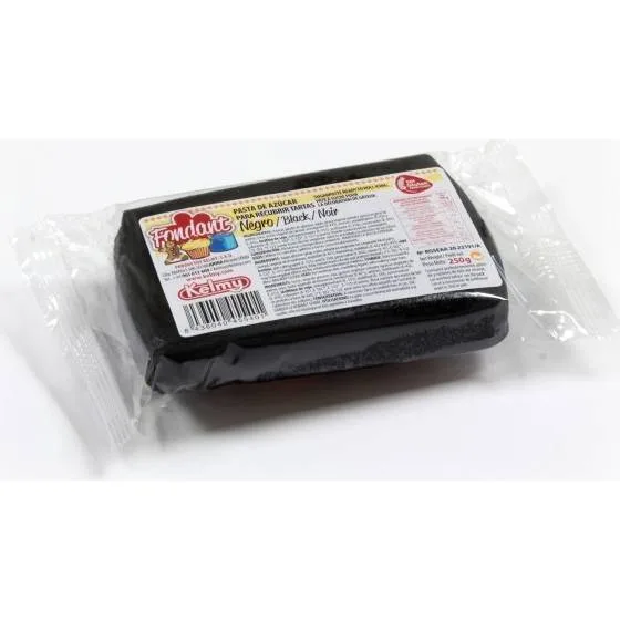Potahovací hmota černá 250 g – Kelmy