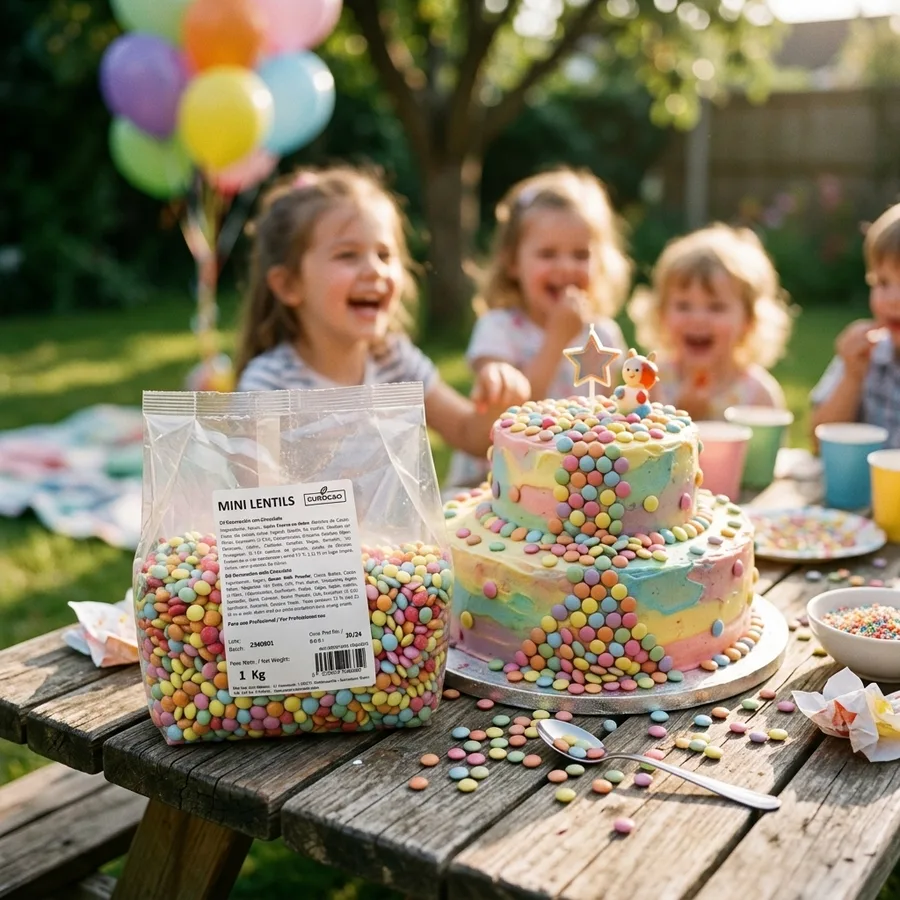 Čokoládové mini lentilky barevné 1 kg – Eurocao