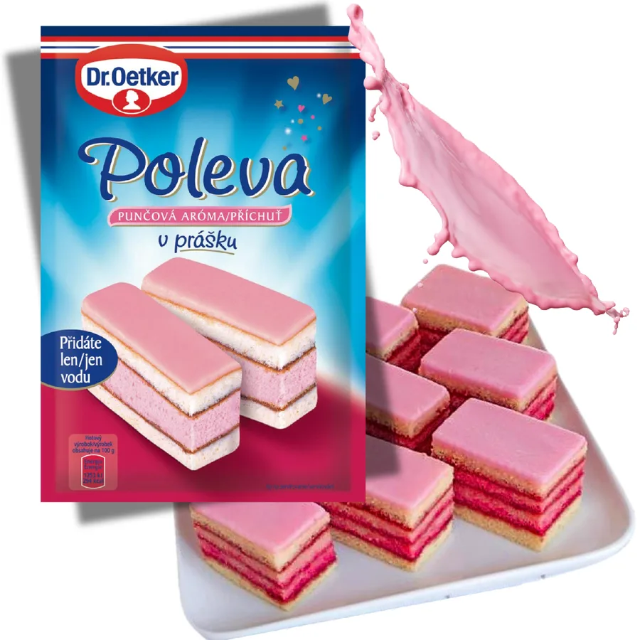 Poleva v prášku s punčovou příchutí 100 g – Dr. Oetker