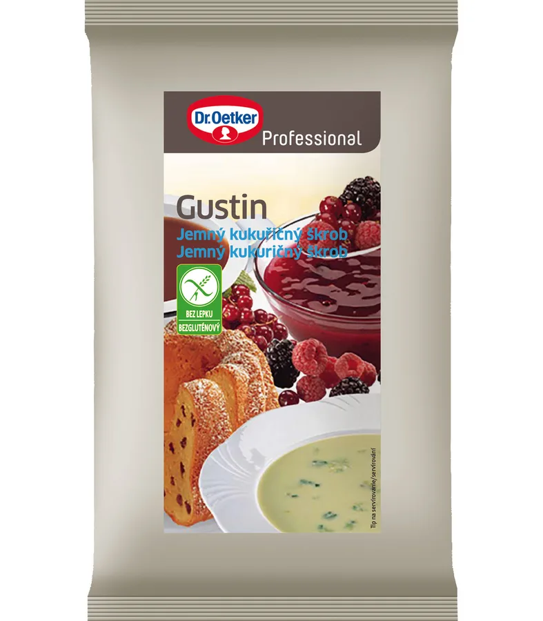 Jemný kukuřičný škrob Gustin 1 kg – Dr. Oetker