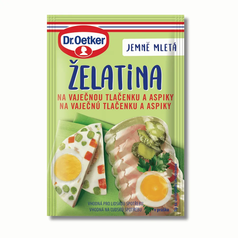 Želatina na vaječnou tlačenku a aspiky 20 g – Dr. Oetker