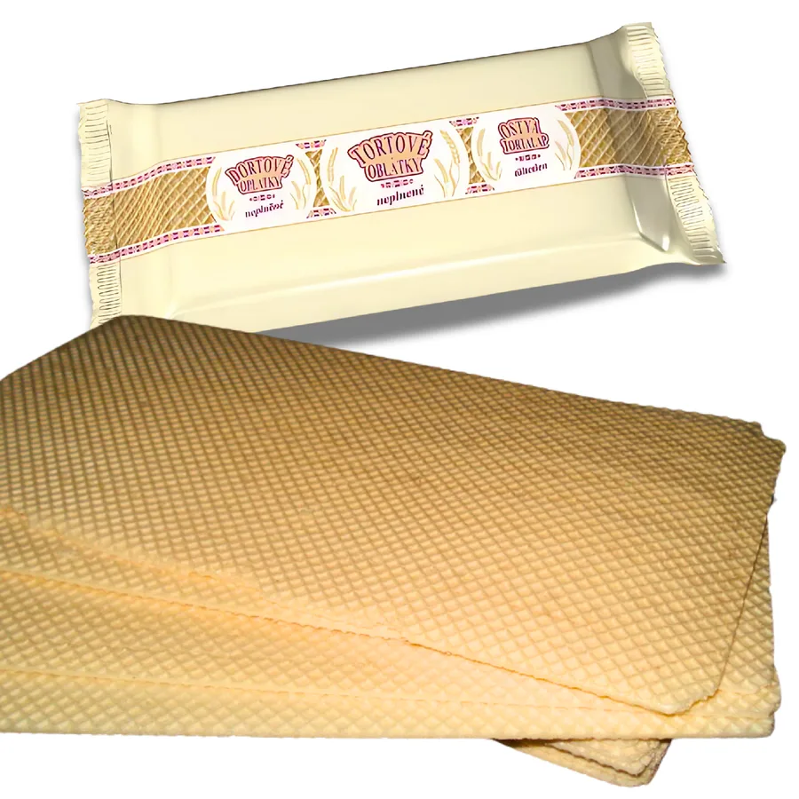 Waflové oplatky neplněné 34 × 15 cm, 11 ks (200 g) – IDC, Sereď