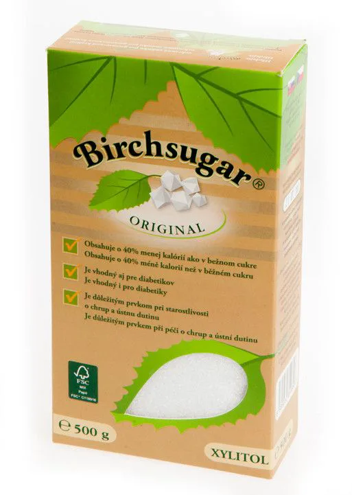 Březový cukr krystal xylitol 500 g – KL Logistic Service