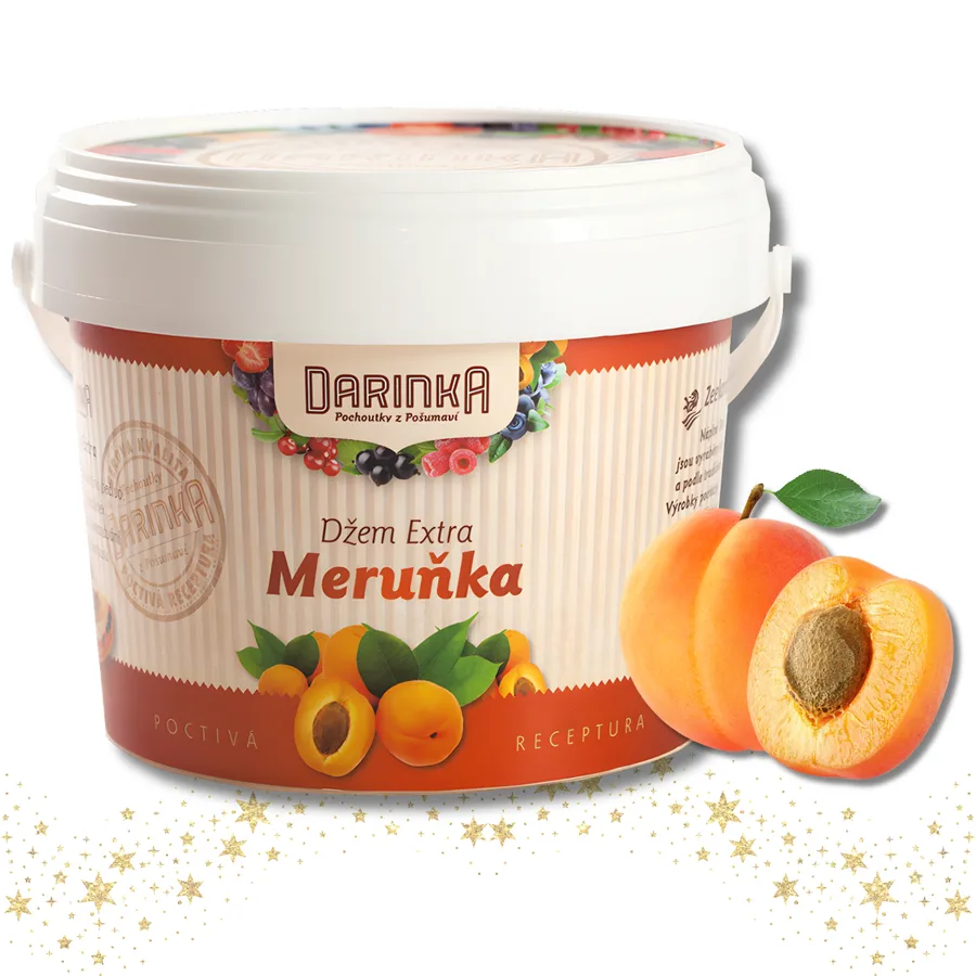 Meruňková ovocná náplň Darinka s kousky ovoce 1 kg – Zeelandia