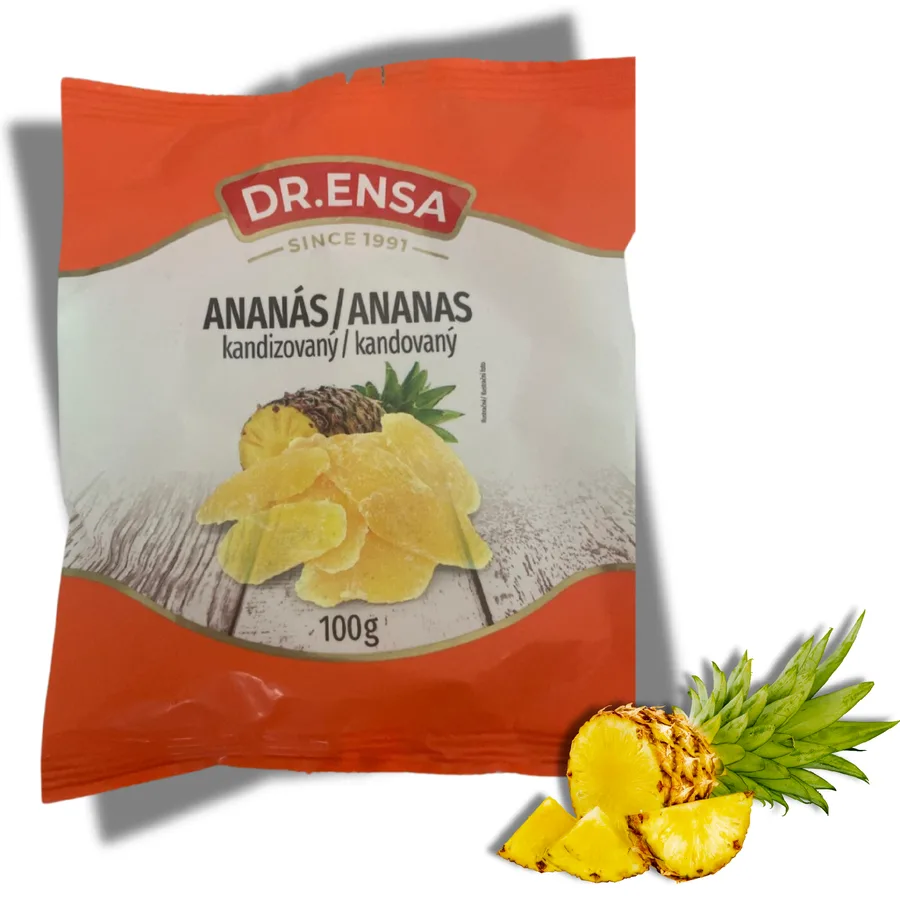 Kandovaný ananas proslazovaný 100g – Dr.Ensa