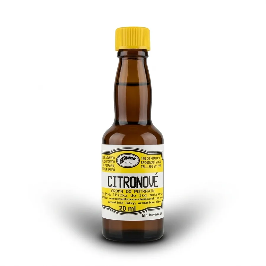 Citronové aroma tekuté do potravin 20 ml – Aroco