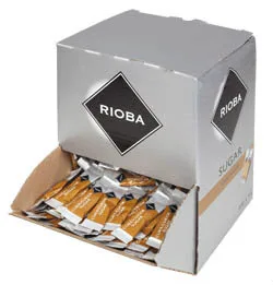 Třtinový cukr porcovaný 500 × 4 g – RIOBA
