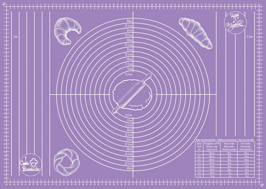 Protiskluzová silikonová podložka na pečení XXL 70 × 50 cm – Alvarak