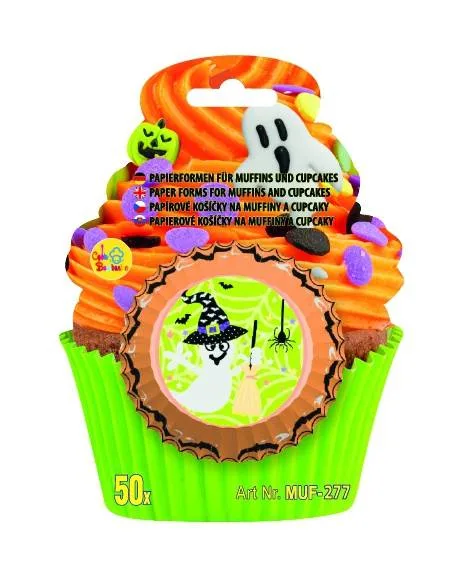 Košíčky na muffiny Halloweenské s duchem 50 ks – Alvarak
