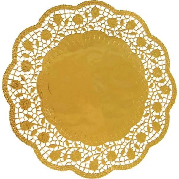 Dekorativní krajka kulatá zlatá 30 cm 4 ks – Wimex
