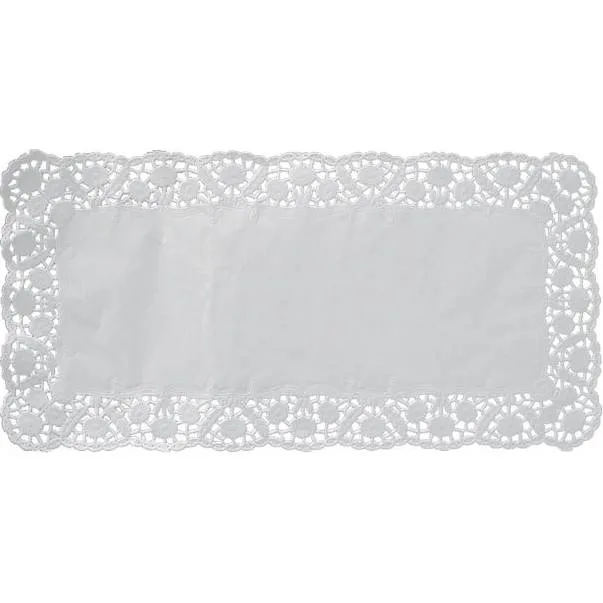 Dekorativní krajka hranatá bílá 30 x 18 cm 100 ks – Wimex