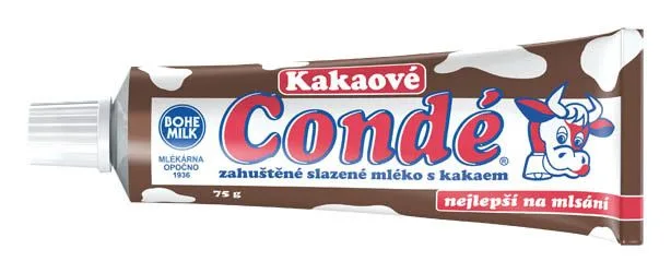 Kondenzované slazené mléko Condé s kakaem 12× 75 g – BOHEMILK