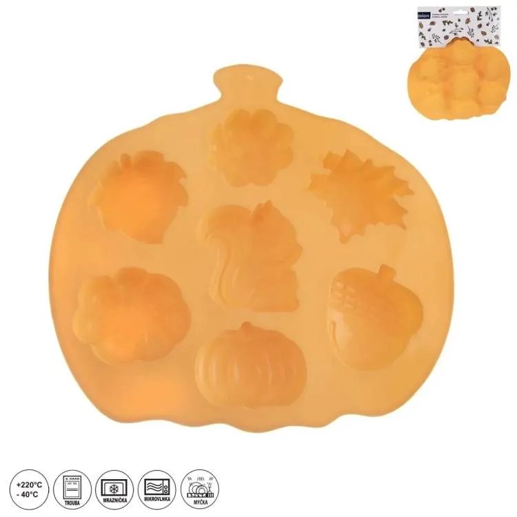 Silikonová pečicí forma Podzim na 7 ks, 26 × 25,5 cm – Orion