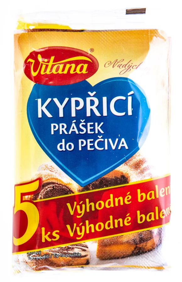 Kypřící prášek do pečiva 5 × 13 g – Vitana