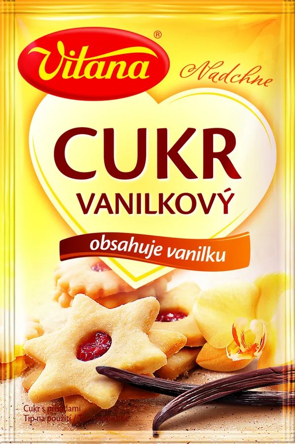 Vanilkový cukr s mletou vanilkou 50 × 10 g – Vitana