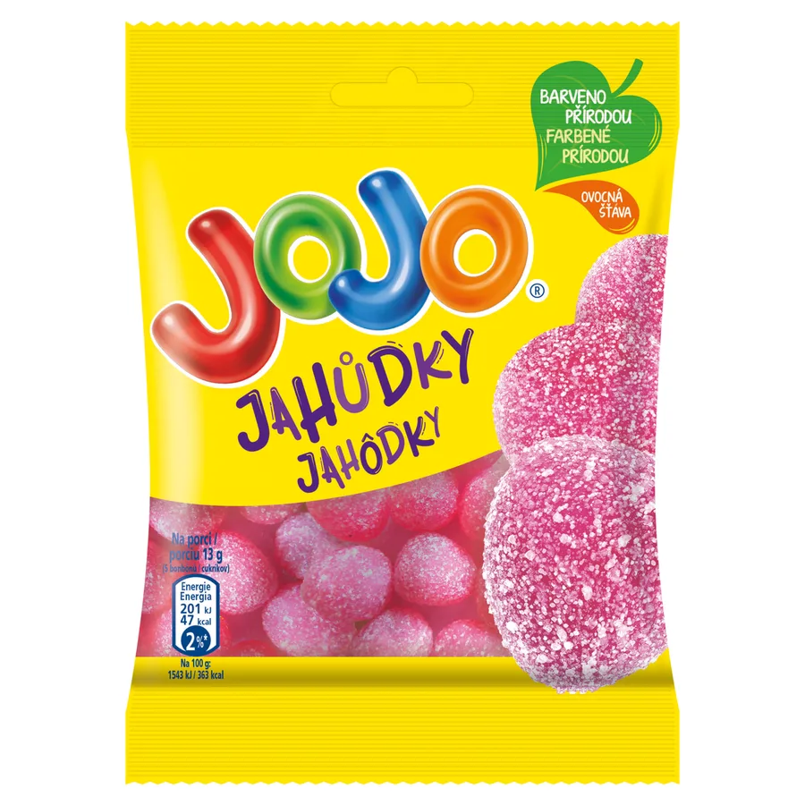 Jahodové želé dražé Jahůdky 80 g – JOJO