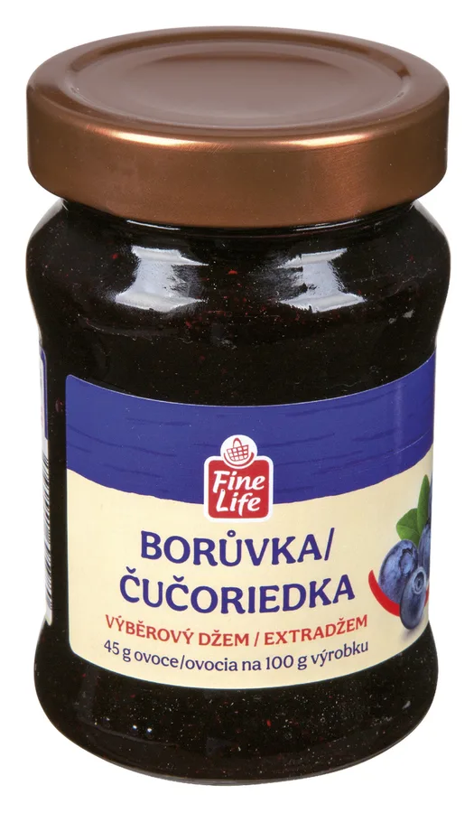 Džem výběrový borůvka 340 g – Fine Life