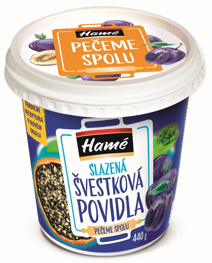 Slazená švestková povidla 440 g – Hamé