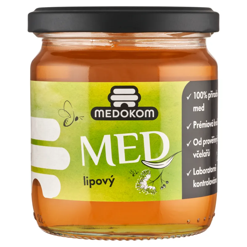 Med lipový přírodní 500 g – MEDOKOMERC