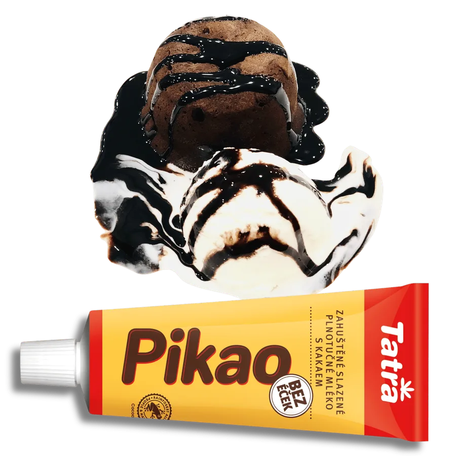 Zahuštěné slazené mléko s kakaem Pikao 150 g – Mlékárna Hlinsko