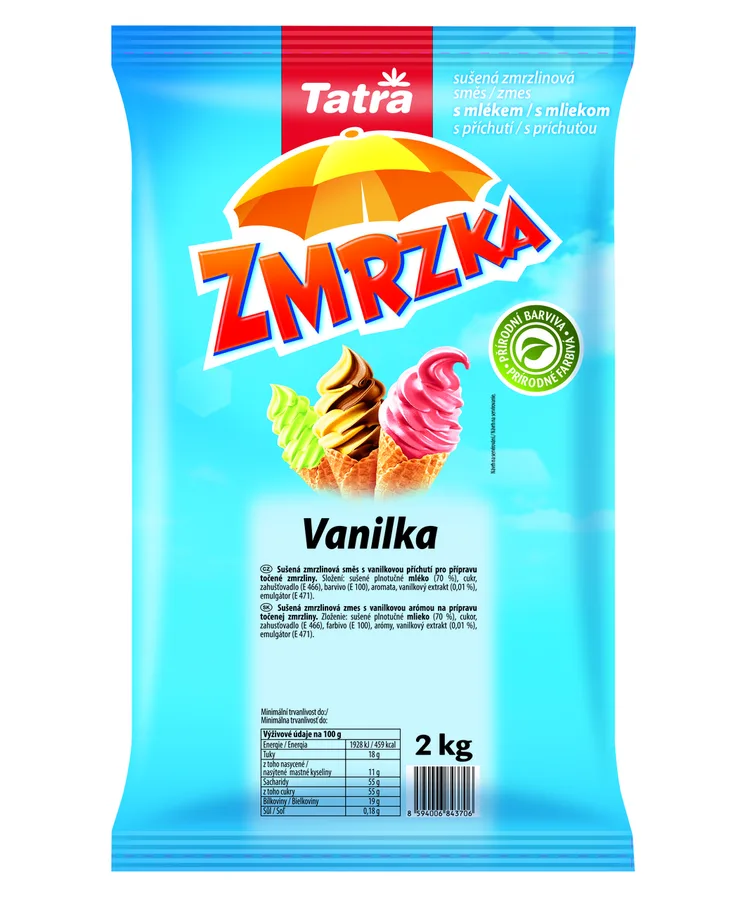 Tatra Zmrzlinová směs sušená vanilka 2 kg – Mlékárna Hlinsko