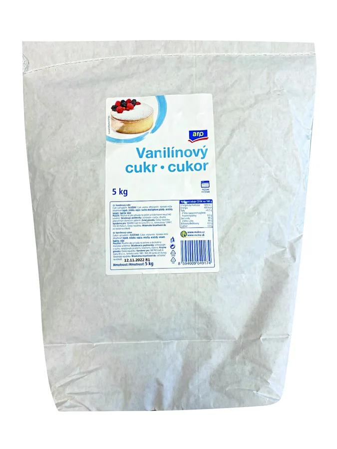 Vanilínový cukr pro pečení a krémy 5 kg – aro