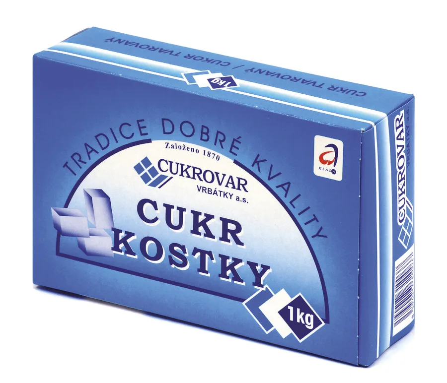 Cukr kostky bílý 1 kg – Cukrovar Vrbátky