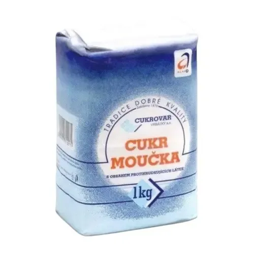 Cukr moučka s kukuřičným škrobem 1 kg – Cukrovar Vrbátky