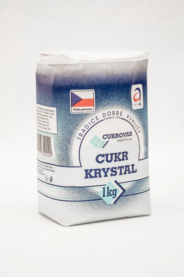 Cukr krystal 1 kg – Cukrovar Vrbátky