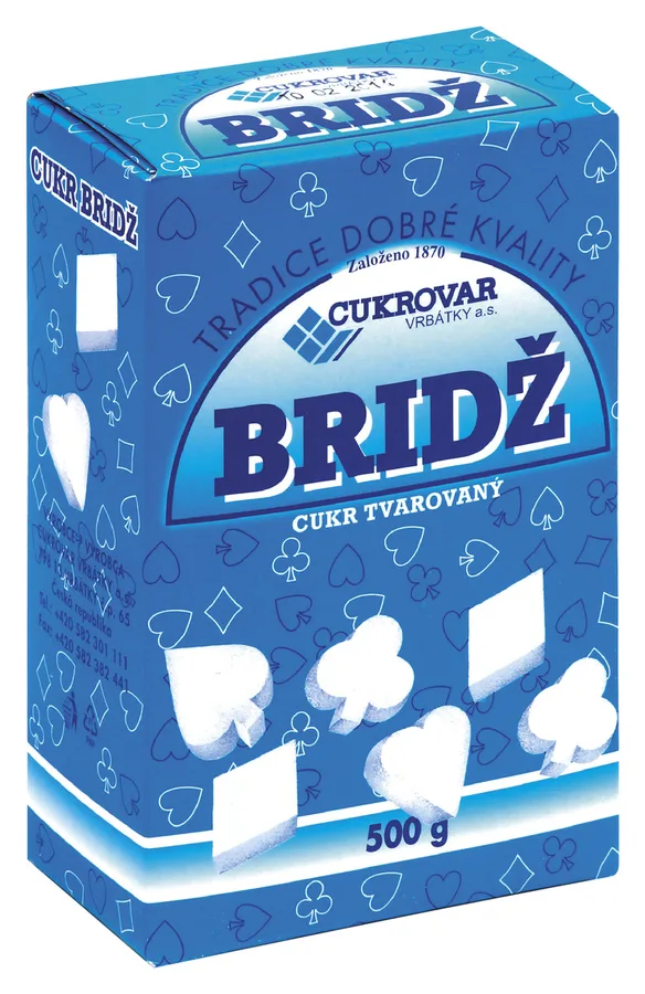 Tvarovaný cukr Bridž 500 g – Vrbátky