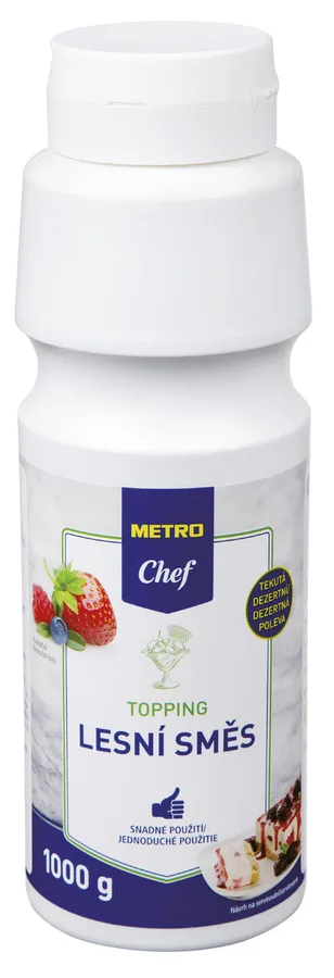 Topping s příchutí lesní směs 1 kg – Frujo