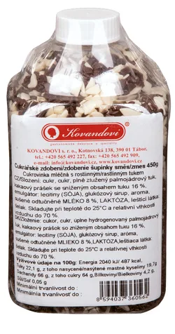 Cukrový posyp šupinky směs 450 g – KOVANDOVI