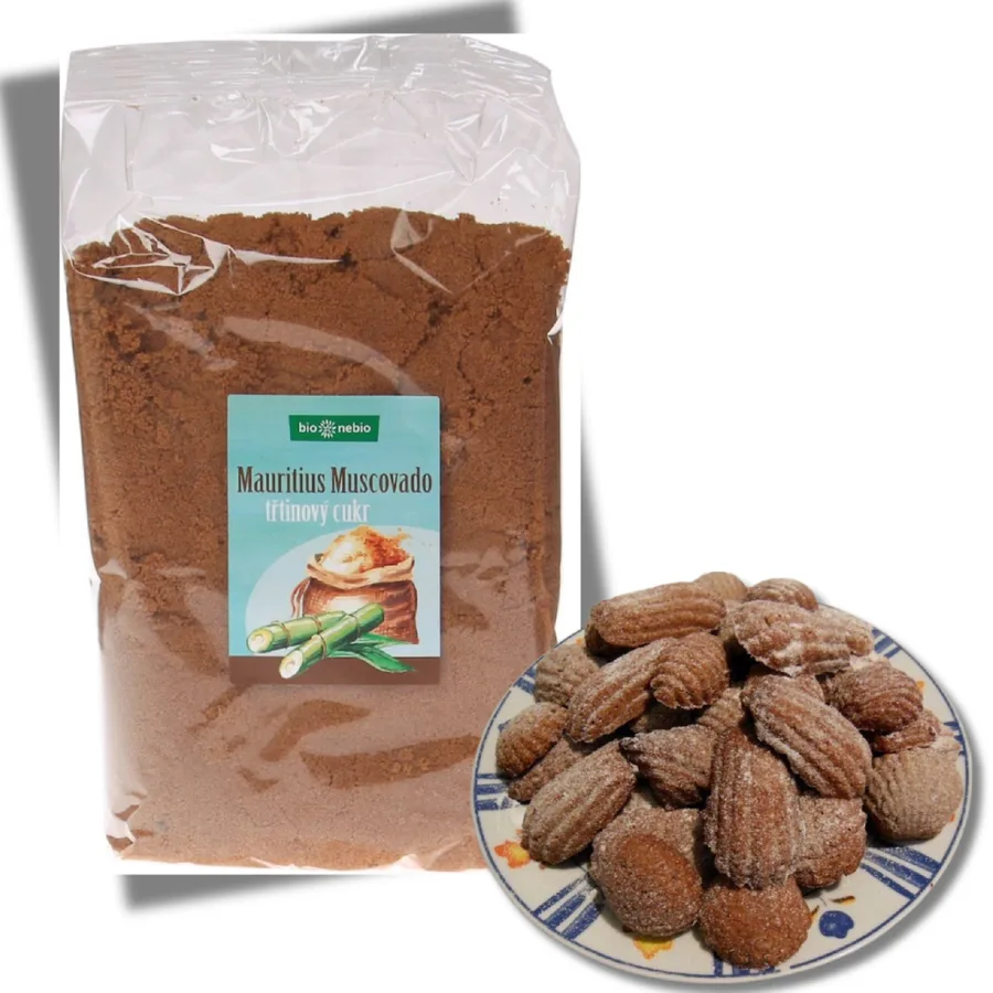 Moučkový hnědý cukr třtinový muscovado 1 kg