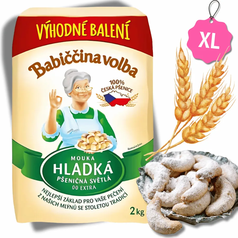 Hladká mouka pro cukráře Extra světlá 00 2 kg – GoodMills Česko