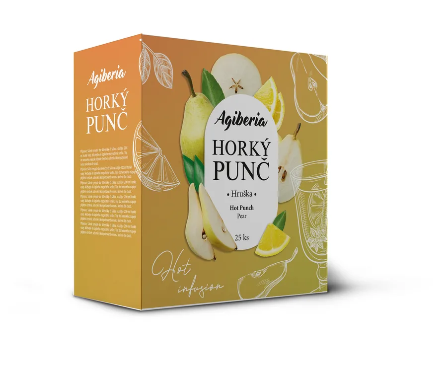 Horký punč hruška v prášku 25 x 20 g – AG FOODS