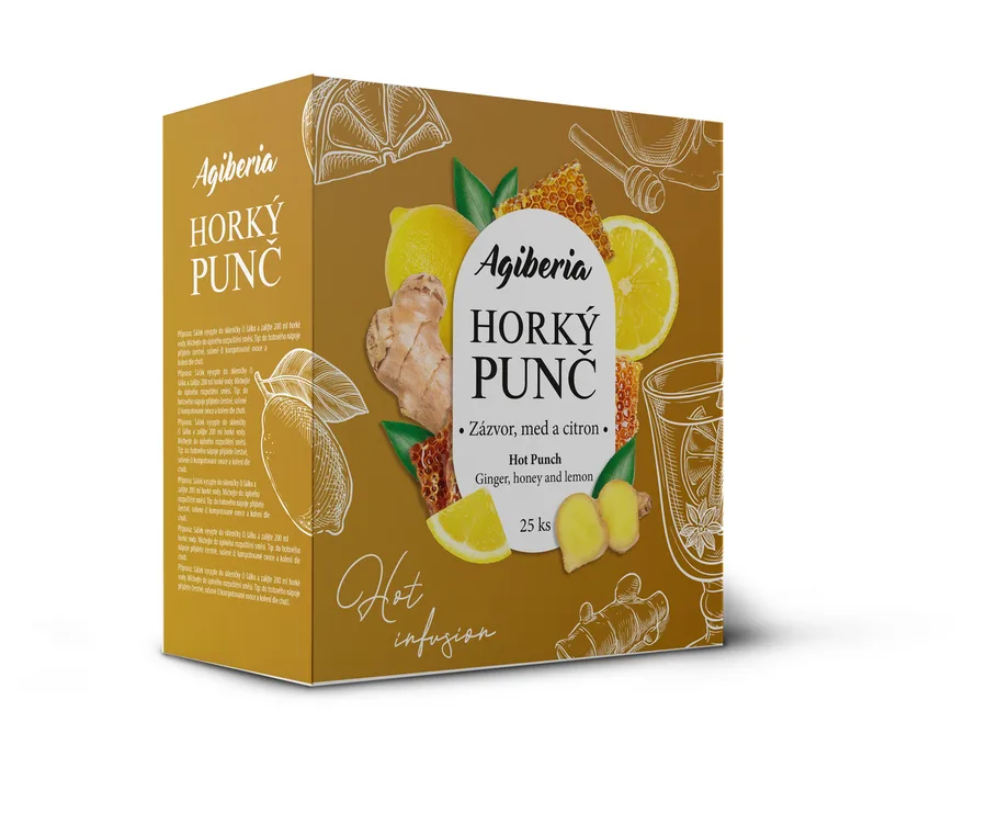 Horký punč zázvor a med 25 × 20 g – AG FOODS