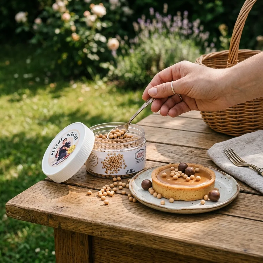 Křupavé kuličky v čokoládě slaný karamel 100 g – Callebaut